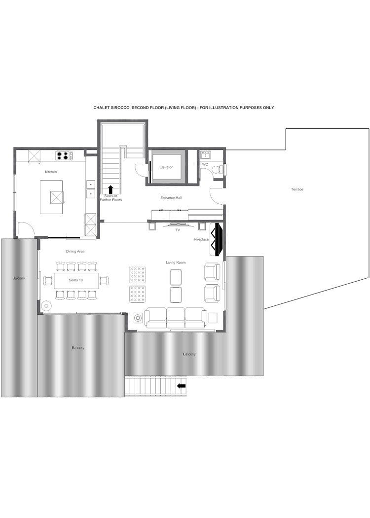 Chalet Sirocco Verbier Floor Plan 2